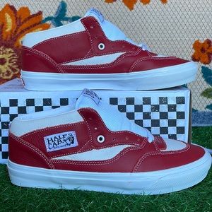 Vans Skate Half Cab Sport Leather Chili Pepper/White WMNS sneakers